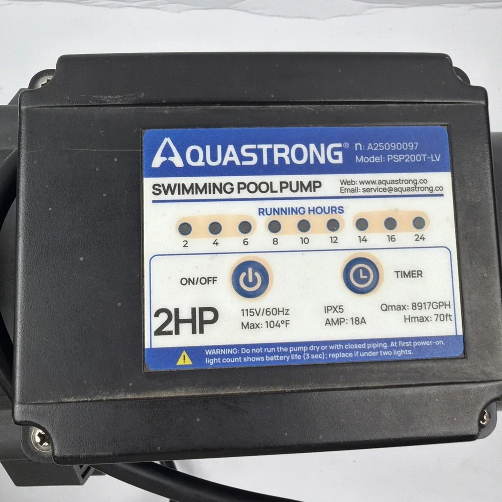 Aquastrong PSP200-HV Swimming Pool Pump 2HP